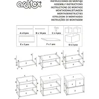 Arditex Disney Mickey 3 Drawer Storage Shelf Veelkleurig Kinderen