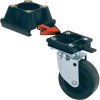 Ferplast Wieltjes Atlas 50/60/70 - Hondentransportbox - Zwart 4 stuks