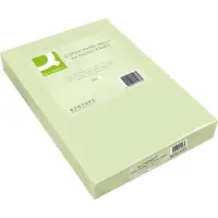 Q-CONNECT gekleurd kopieerpapier, A4, 80g, pak van 500 vel, lichtgroen