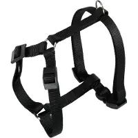 Ferplast Champion Harnas / Hondentuig - Nylon - Zwart - XL - Halsomvang: 52-80 cm - Borstomvang: 60-98 cm (GELIEVE ALVORENS BESTELLEN OPMETEN)