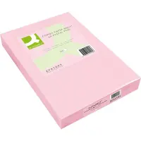 Q-CONNECT gekleurd kopieerpapier | A4 | 80g | pak van 500 vel | roze