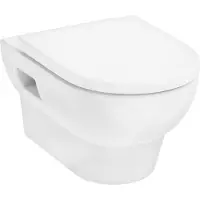 Hansgrohe GladeLake S wandclost Set 540 AquaChannel Flush met toiletzitting en deksel wit