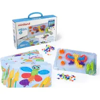 Miniland Pegs 10 Mm Construction Game 180 Units Veelkleurig Kinderen