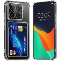 Kwmobile Hoesje met kaarthouder voor Xiaomi 15 - telefoonhoesje met kaartsleuf - Soft Case - beschermhoesje in transparant