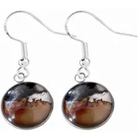 Charme Bijoux Lange oorbellen Brownie-16 mm-Zilver -