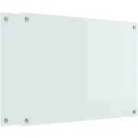 vidaXL Keukenachterwand 2 pcs Wit 80 x 60 cm gehard glas