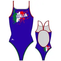 Turbo Italy 2012 Swimsuit Blauw 4XL Vrouw
