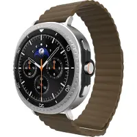 Cazy Horlogebandje geschikt voor Samsung Galaxy Watch Bandje (Magfit) - Smartwatchbandjes - Universeel bandje geschikt voor Samsung Galaxy Watch 8 / Watch 8 Classic - Coffee