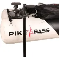 Pike N Bass Screen Mount For Live Transducer Pole 290x60 Mm Zilver