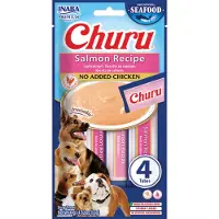 Inaba 12x Hondensnack Churu Puree Dog Fish Salmon 4 x 14 gr