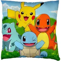CLD Distribution S.A. Pokémon - Pikachu en Starter 1G Dubbelgezicht Kussen (40x40cm)