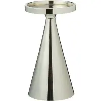 Home Styling Collection - Decoratieve kaarsenhouder, zilver, 17 cm