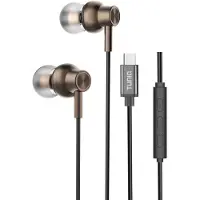 Tuniq Bronze Bedrade Oortjes USB-C – Aluminium Oordopjes met Microfoon - Krachtige Bas, Helder Geluid en Comfortabele Pasvorm - Geschikt voor Samsung, iPhone 16 en hoger, Xiaomi, OnePlus en meer