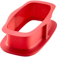 Lékué springvorm broodvorm met bord 24 cm Rood