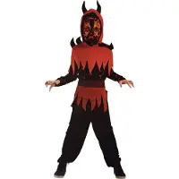 Boland Verkleed kostuum - DUIVEL - kinderkostuum maat 110 - 5 delig - carnaval - feest -Halloween