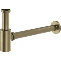 Sapho Wastafelsifon 5/4", afvoer 32mm, rond, goud mat