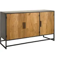 Tower Living Dressoir Felino Klein - Recycled Teak - Metaal -