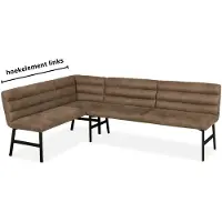MX Sofa Eetkamerbank Bowie - Hoekelement - Microvezel - MxSofa