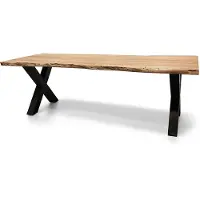 WGXL Collection Boomstamtafel Live Edge - Acaciahout - X-poot - 260 cm -