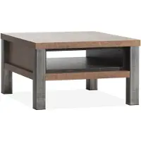 Maxfurn Hoektafel Kinga - Lamulux - Old teak - Vierkant -