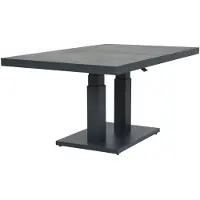 Qopps Tuintafel Gooks - hoogte verstelbaar - Aluminium - Antraciet -