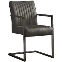 Tower Living Eetkamerstoel Ferro arm - Microvezel - Antraciet -