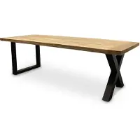 WGXL Collection Eettafel gelamineerd - Teakhout - X-poot - 300 cm -