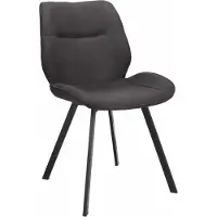 WGXL Collection Eetkamerstoel Maddie - Microvezel - Antraciet -