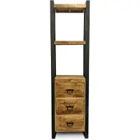 WGXL Collection Boekenkast Paul - 3 Lades - Mangohout -