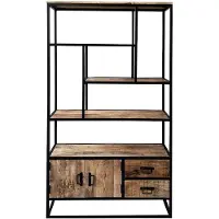 WGXL Collection Boekenkast Mia - 2 Deurs - Mangohout -