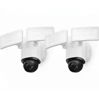 Eufy Security Floodlight Camera E340 – 2 pack – Floodlight Cam- 360° Pan & Tilt – 3K-resolutie – 2000 Lumen – AI-bewegingsdetectie – 24/7 opname – Dual-band Wi-Fi – IP65 waterdicht