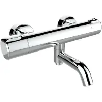 Plieger Voda - Badthermostaat - draaibare uitloop - HOH 15cm - Chroom
