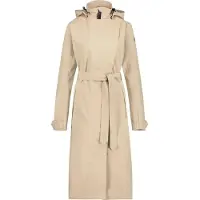 Agu Lange Regenjas - Trench Coat Dames - Regenjas Dames - Urban Regenjas Dames lang model - Beige - XXL