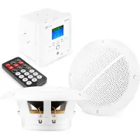 Inventum Inbouw speakers plafond Bluetooth - Complete set voor o.a. badkamer, etc. - Met inbouw versterker