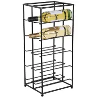 PT Living Wijnrek Dual Floor Metal Matt Black