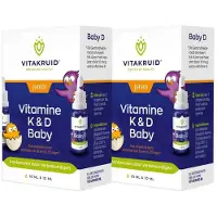 Vitakruid 2x Baby Vitamine K & D 2x 10 ml