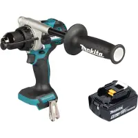 Makita DHP 492 T1 accu-klopboormachine 18 V 141 Nm borstelloos + 1x accu 5,0 Ah - zonder oplader