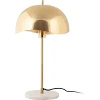 Leitmotiv Tafellamp Waved Dome Brushed Gold Plated