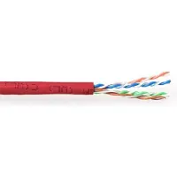 ACT CAT6 U/UTP PVC soepel patch rood 305 m