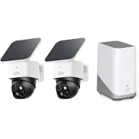 Eufy Security SoloCam S340 - 360° buitencamera 2 PACK + Homebase 3 - Bundelvoordeel