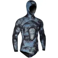 C4 Camoskin Ocean 5 Mm Spearfishing Jacket Blauw S Man