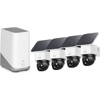 Eufy Security SoloCam S340 - 360° buitencamera 4 PACK + Homebase 3 - Bundelvoordeel