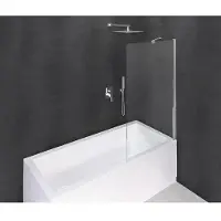 Polysan Modular Shower Badscherm 800x1500mm, helder glas