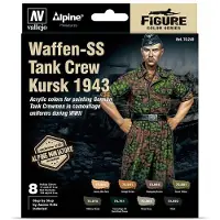 Wittmax Hobbyverf Acrylverf - 70249 Waffen-SS Tank Crew - Kursk 1943 - Acryl Set Verf set - 8x 17 ml