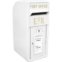 MonsterShop Royal Mail Postbus Gietijzeren Pilaar ER Kantoor Briefpost Muurbevestiging Postal