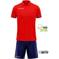 Givova Street Short Sleeve Set Wit,Blauw XL Man