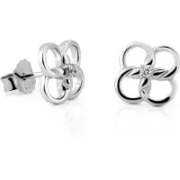 Orphelia 'Aida' Dames 925 Sterling Zilveren Stud Oorbellen - Zilver ZO-7472