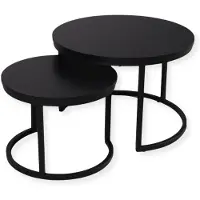 Sensahome Salontafel Set Antieke Ronde Houten Tafelset