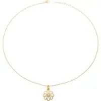 Orphelia Dames 925 Sterling Zilveren Ketting met Hanger - Goud ZH-6017/2