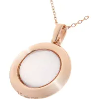 Orphelia 'Isabella' Dames 925 Sterling Zilveren Ketting met hanger - Roze ZH-7197/GR
